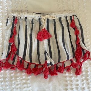 Bathing suit, cover-up, shorts, size medium.